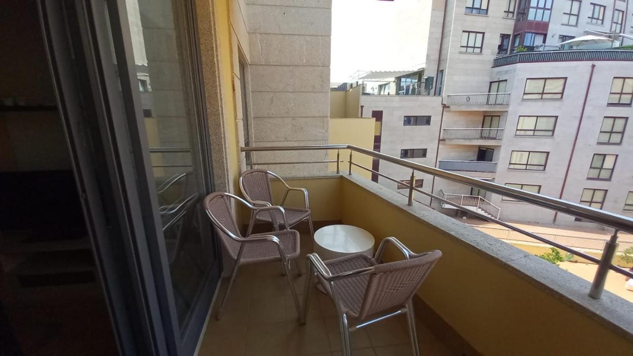 Apartamento en urbanización con piscina en Playa de Silgar Sanxenxo Exterior foto