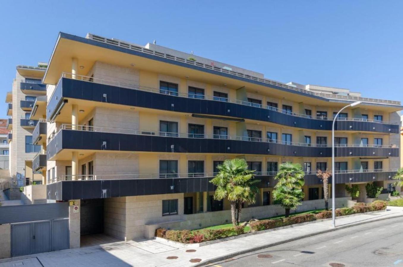 Apartamento en urbanización con piscina en Playa de Silgar Sanxenxo Exterior foto